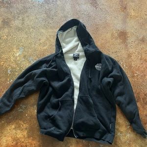 Mr Zogs Sexwax Originals The Best For Your Stick Surfing Zip Up Black Hoodie M